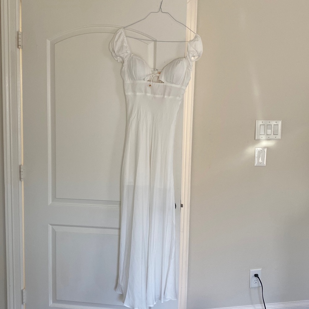 Sage and Paige White Midi Dress